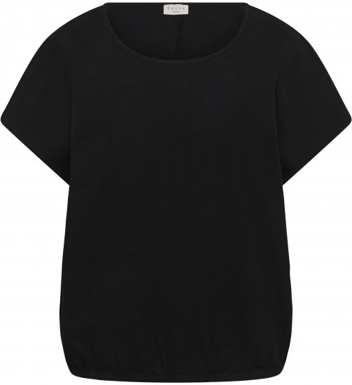 Kaffe Curve Nana Blouse met korte mouw Zwart - Blouses & tunieken - 