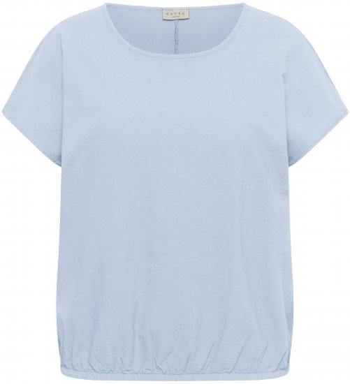 Kaffe Curve Nana Blouse met korte mouw Blauw - Blouses & tunieken - 