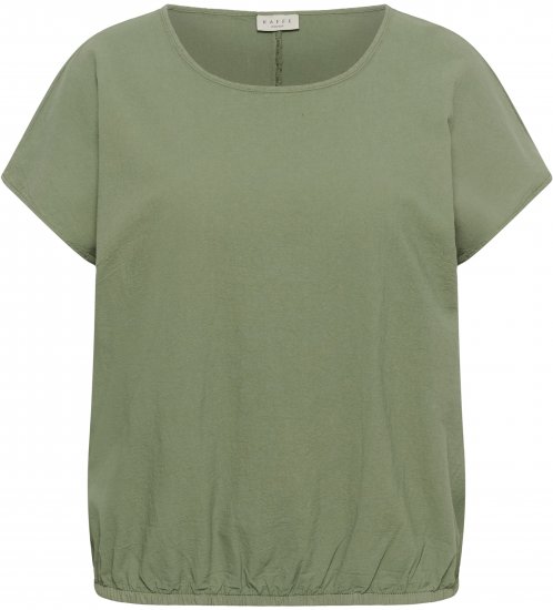 Kaffe Curve Nana Blouse met korte mouw Groen - Blouses & tunieken - 