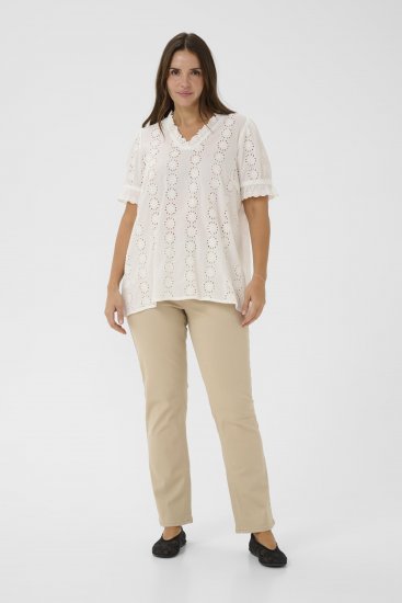 Kaffe Curve Dina Blouse White - Blouses - 