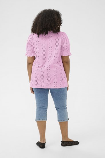 Kaffe Curve Dina Blouse Pink Frosting - Blouses - 