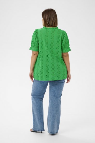 Kaffe Curve Dina Blouse Bright Green - Blouses - 
