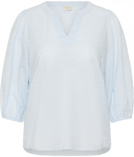 Kaffe Curve Penelopia Blouse Nantucket Breeze Blue - Blouses - 