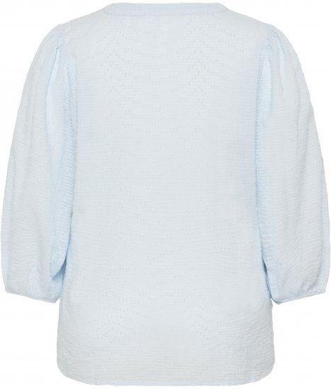 Kaffe Curve Penelopia Blouse Nantucket Breeze Blue - Blouses - 