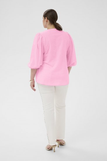 Kaffe Curve Penelopia Blouse Pink Frosting - Blouses - 