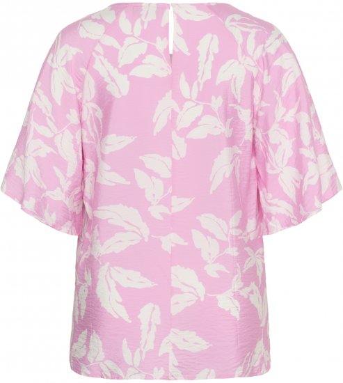 Kaffe Curve Marla Blouse Pink Frosting Chalk Leaf - Blouses - 