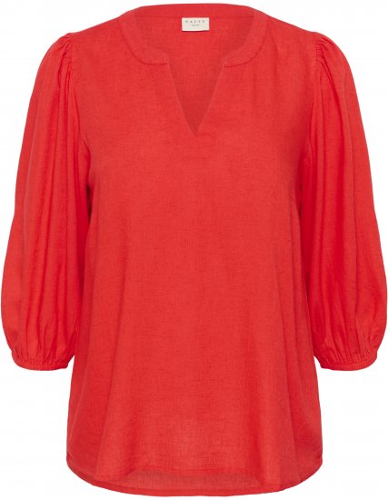 Kaffe Curve Mille Blouse Poppy Red - Blouses - 