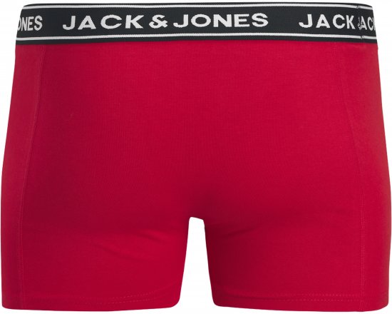 Jack & Jones Hector Solid Trunks 3-Pack Navy/Red/Grey - Boxershorts - Grote Maten Boxershorts Heren