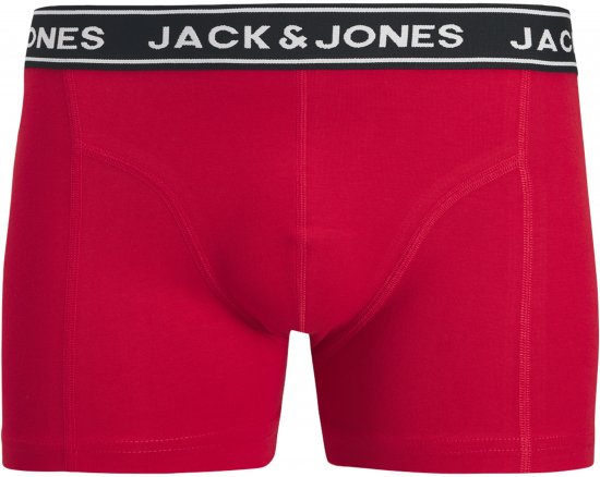 Jack & Jones Hector Solid Trunks 3-Pack Navy/Red/Grey - Boxershorts - Grote Maten Boxershorts Heren