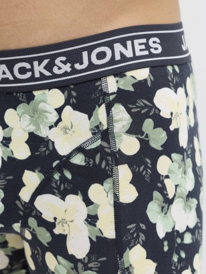Jack & Jones Acray Flower Boxers 3-Pack Black/Navy - Ondergoed & zwem - Grote Maten Ondergoed Heren
