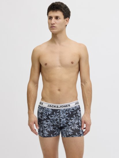 Jack & Jones Acray Flower Boxers 3-Pack Black/Navy - Ondergoed & zwem - Grote Maten Ondergoed Heren