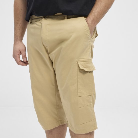 North Latitude 51136 Capri Shorts Beige - Korte broeken - Grote Maten Korte Broeken Heren