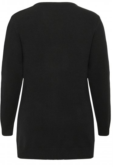 Kaffe Curve Alianna Knit Cardigan Black Deep - Vesten - 