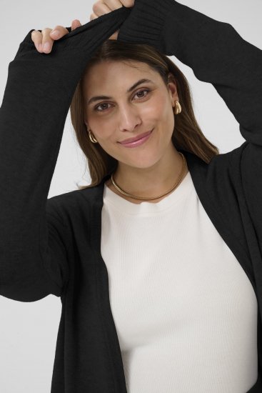 Kaffe Curve Alianna Knit Cardigan Black Deep - Vesten - 