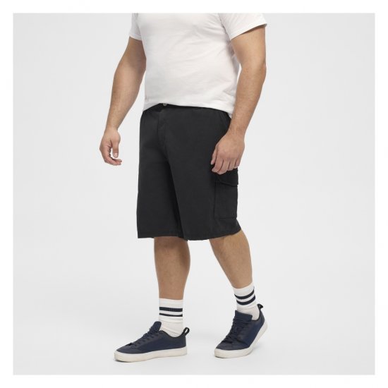 North Latitude Cargo Shorts Black - Korte broeken - Grote Maten Korte Broeken Heren