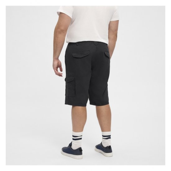 North Latitude Cargo Shorts Black - Korte broeken - Grote Maten Korte Broeken Heren