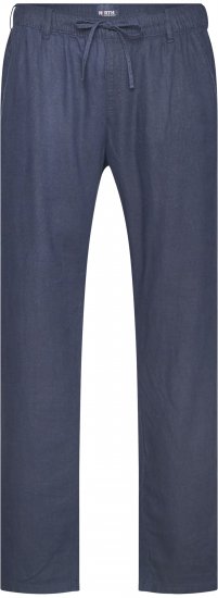 North Latitude 61155 Linnen Comfort Fit Broek Navy Blauw - Jeans & broeken - Jeans & Broeken Grote Maten Heren