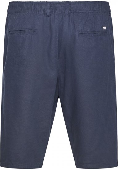 North Latitude 61154 Linnen Comfort Fit Shorts Navy Blauw - Korte broeken - Grote Maten Korte Broeken Heren