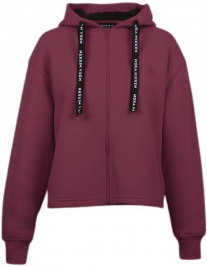 Nora Mikken GERTRUD Cropped Hoodie Burgundy - Sweaters & hoodies - 