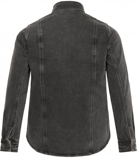 Kaffe Curve Petri Denim Jacket Grey Vintage Wash - Jassen - 