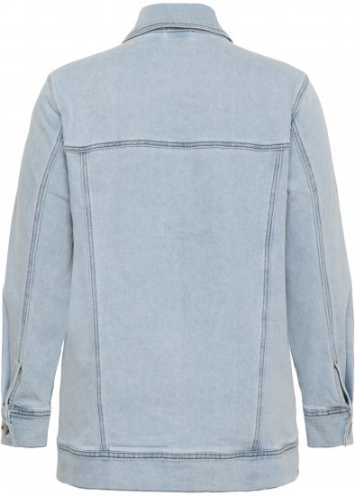 Kaffe Curve Ninna Casual Jacket Light Blue Washed - Jassen - 