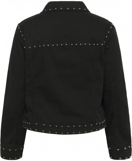 Kaffe Curve Brenn Twill Jacket Washed Black - Spijkerjassen - 