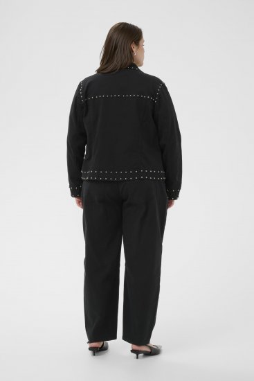 Kaffe Curve Brenn Twill Jacket Washed Black - Spijkerjassen - 