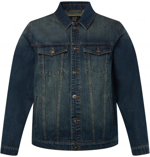JP1880 Denim Jacket Dark Blue Denim - Jassen - Grote Maten Herenjassen