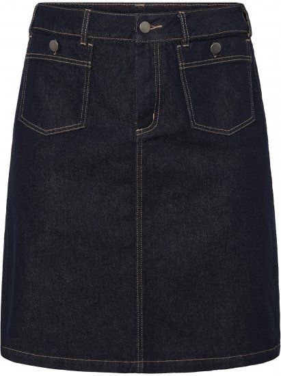 Kaffe Curve Roria Denim Skirt Dark Blue - Rokken - 