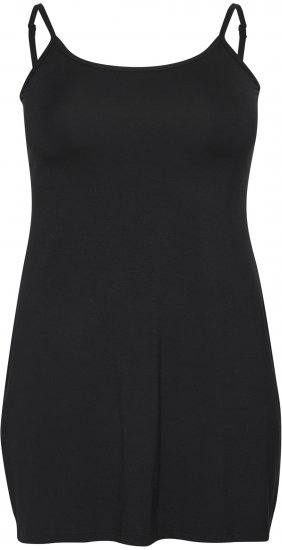 Kaffe Curve Jena Bandjes Jurk Diepzwart - Kleedjes - 