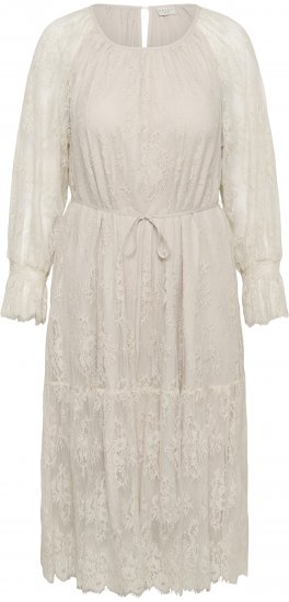 Kaffe Curve Amalie Lace Dress Moonbeam - Midi jurken - 