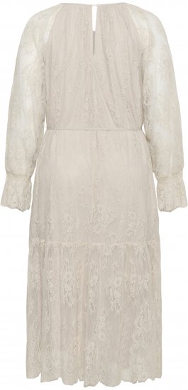 Kaffe Curve Amalie Lace Dress Moonbeam - Midi jurken - 