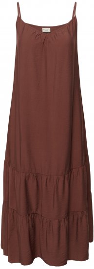 Kaffe Curve Emilia Dress Henna Brown - Maxi jurken - 
