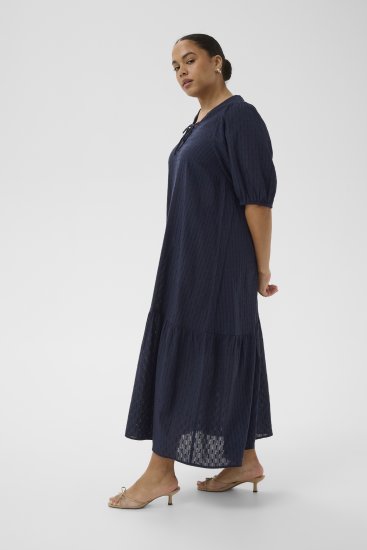 Kaffe Curve Thea Dress Midnight Marine - Maxi jurken - 