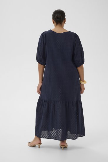 Kaffe Curve Thea Dress Midnight Marine - Maxi jurken - 
