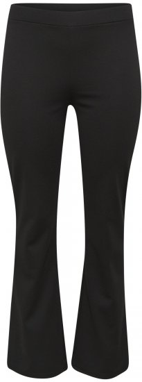 Kaffe Curve Jenna Uitlopende legging Diepzwart - Jeans & Broeken in Grote Maten – Plus Size - 