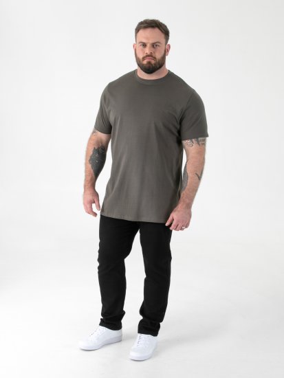 D555 Flyers Crew Neck T-shirt Khaki - T-shirts - Grote Maten T-shirts Heren