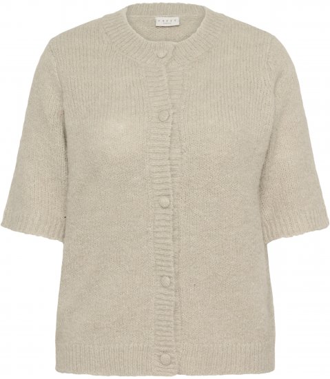 Kaffe Curve Emilia Cardigan Feather Grey Melange - Vesten - 