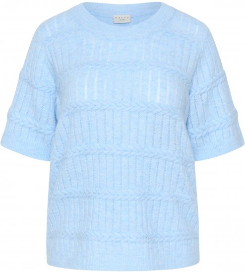 Kaffe Curve Minia Pullover Powder Blue Melange - Gebreide truien - 