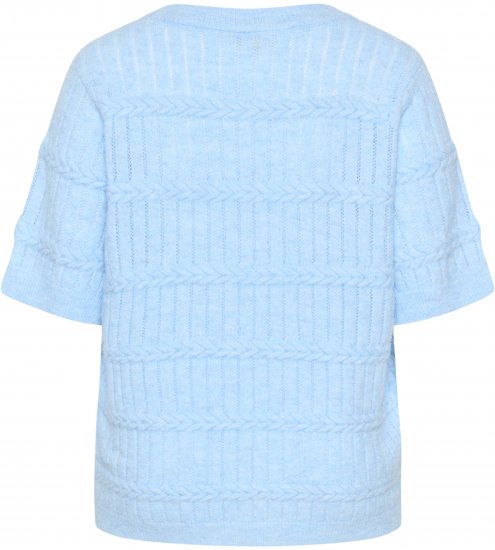 Kaffe Curve Minia Pullover Powder Blue Melange - Gebreide truien - 