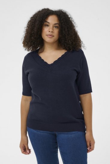 Kaffe Curve Leani Knitted Pullover Midnight Marine - Gebreide truien - 