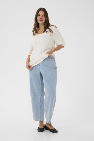 Kaffe Curve Lotia Pullover Chalk - Gebreide truien - 