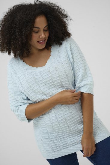 Kaffe Curve Lotia Pullover Nantucket Breeze Blue - Gebreide truien - 