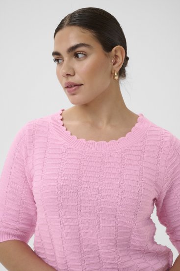 Kaffe Curve Lotia Pullover Pink Frosting - Gebreide truien - 