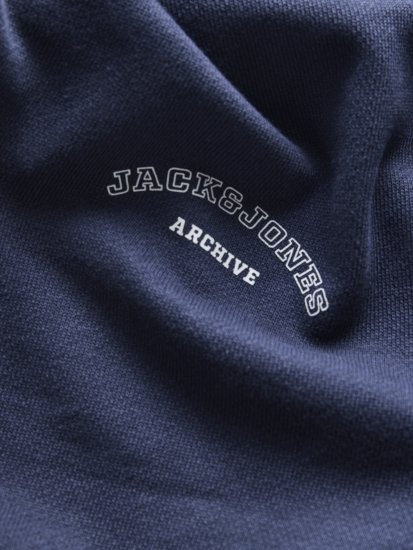 Jack & Jones College Logo Hoodie Navy - Sweaters & hoodies - Sweaters & Hoodies Grote Maten Heren