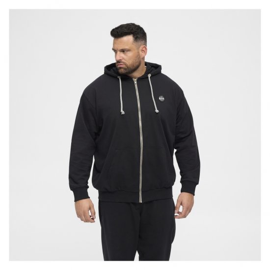 North Latitude Cardigan Hoodie Black - Sweaters & hoodies - Sweaters & Hoodies Grote Maten Heren