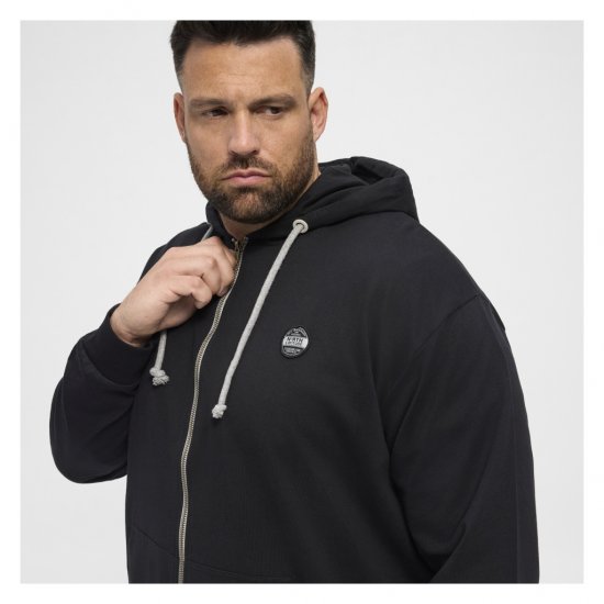 North Latitude Cardigan Hoodie Black - Sweaters & hoodies - Sweaters & Hoodies Grote Maten Heren