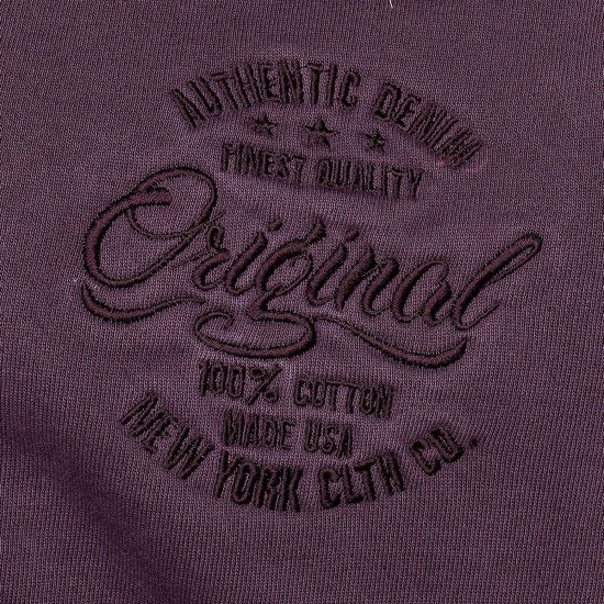 Kam Jeans 7082 Garment DYE with Zipper Hoodie Purple - Sweaters & hoodies - Sweaters & Hoodies Grote Maten Heren