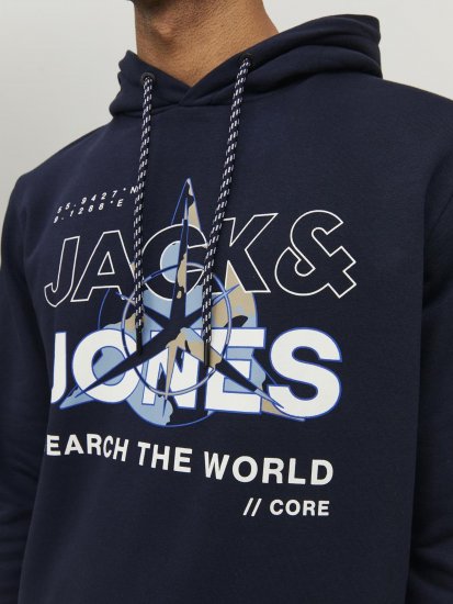 Jack & Jones Hunt Hoodie Navy - Sweaters & hoodies - Sweaters & Hoodies Grote Maten Heren