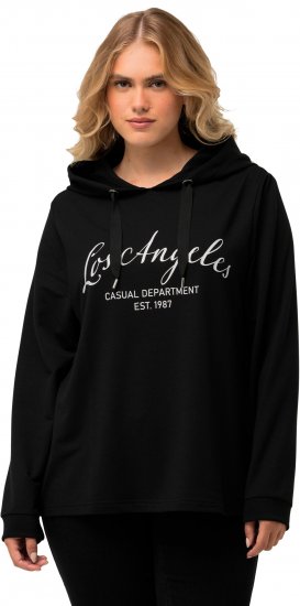 Ulla Popken City Name Graphic Hoodie Black - Sweaters & hoodies - 